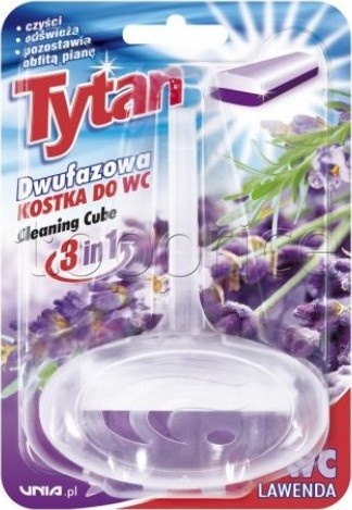 Блок для унітазу TYTAN, ароматизатор двофазний Лаванда, 1х40г